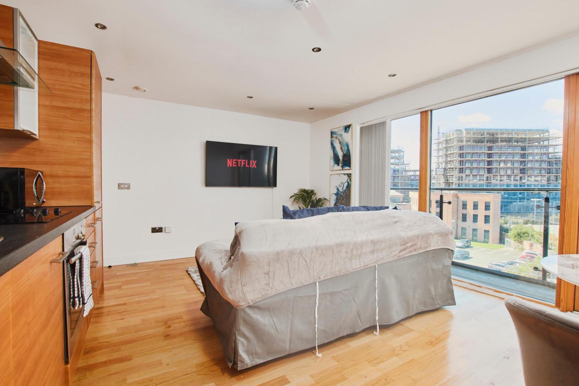 King Deluxe City Apt Large Balcony& Free Parking! Leeds  Rom bilde